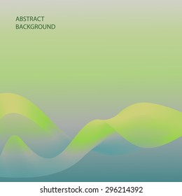 Vector Abstract smoky waves background. Template brochure design