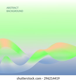 Vector Abstract smoky waves background. Template brochure design