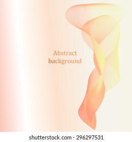 Vector Abstract smoky waves background. Template brochure design