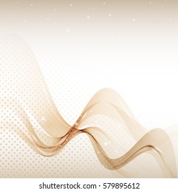 Vector Abstract smoky waves background