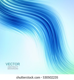 Vector. Abstract smooth background, curve composition