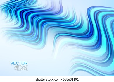 Vector. Abstract smooth background, curve composition.