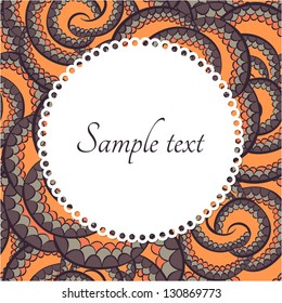 Vector abstract snake background. Design element
