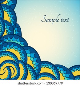 Vector abstract snake background. Design element