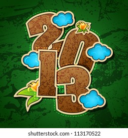 Vector abstract Snake, Chinese New Year 2013