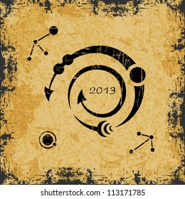 Vector abstract Snake, Chinese New Year 2013