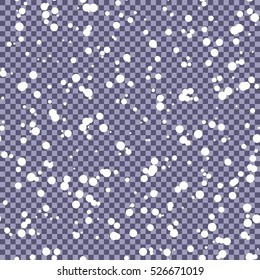 vector abstract snow dots, snowfall background. Seamless pattern.
