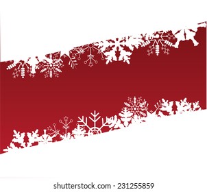 vector abstract snowflake Christmas background