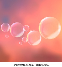 Vector Abstract soap bubble background,element for designers 