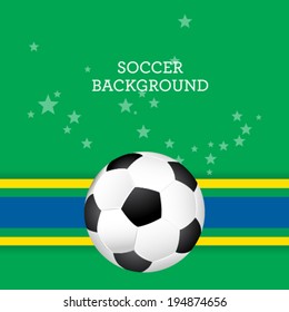 Vector abstract soccer ball illustration background.