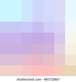 Vector abstract soft colored background for design. Calm pastel square fond. Cool neutral pixel backdrop. 