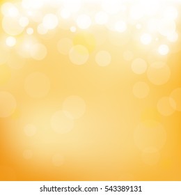 Vector abstract of soft orange bokeh background