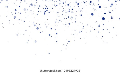Vector abstract space dust. Magic snow on white background. Dust particles with bokeh effect. Flying glitter dots in infinite. Starfall in the sky.
