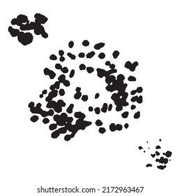 Vector Abstract Space Illusion, Ink Illustration.