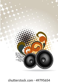 vector abstract speaker design