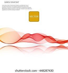 Vector Abstract spectrum colorful wave on mirror white