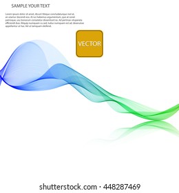 Vector Abstract spectrum colorful wave on mirror white