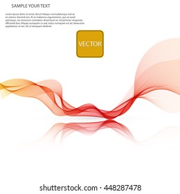 Vector Abstract spectrum colorful wave on mirror white