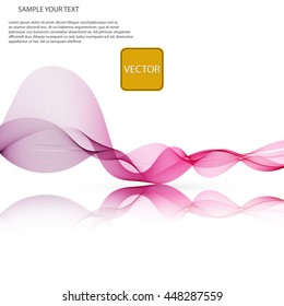 Vector Abstract spectrum colorful wave on mirror white