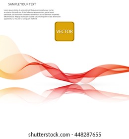 Vector Abstract spectrum colorful wave on mirror white