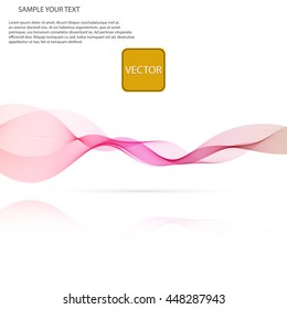 Vector Abstract spectrum colorful wave on mirror white