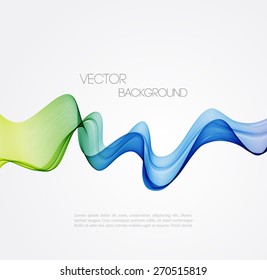 Vector Abstract spectrum curved lines background. Template brochure design