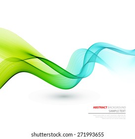 Vector Abstract spectrum curved lines background. Template brochure design.