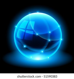 vector Abstract Sphere Design