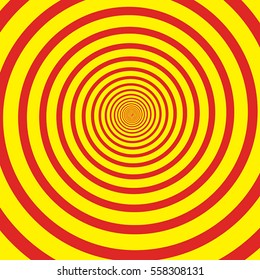 Vector Abstract Spiral Background In Bright Colors. Optical Illusion. 