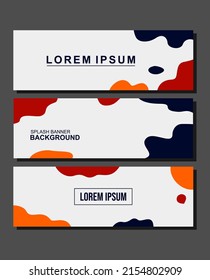 Vector abstract splash design banner