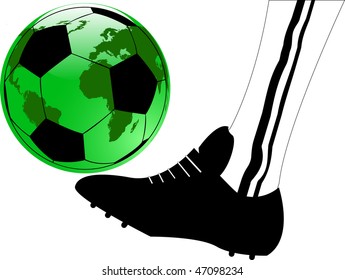 the vector abstract sport soccer background