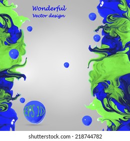 Vector abstract spot. Abstract banner paints. Background for banner, card, poster, poster, identity,web design.Enamel. Isolated. Bright tasty colors. 