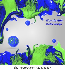 Vector abstract spot. Abstract banner paints. Background for banner, card, poster, poster, identity,web design.Enamel. Isolated. Bright tasty colors. 