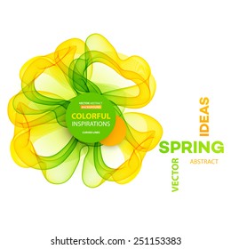 Vector Abstract spring background. 