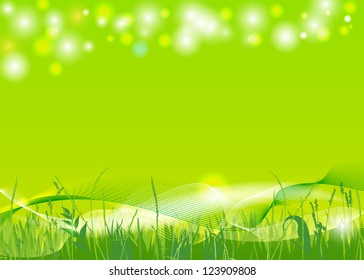 vector abstract spring background, eps10 file, gradient mesh and transparency used, raster version available