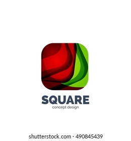 Vector abstract square logo, business icon