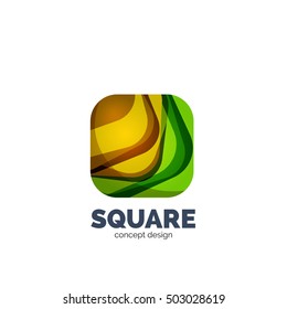 Vector abstract square logo, business icon