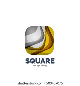 Vector abstract square logo, business icon