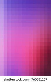 Vector abstract square mosaic tile pink and purple background, vertical format.