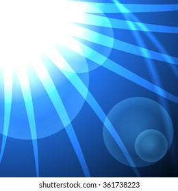 Vector : Abstract square on yellow orange background