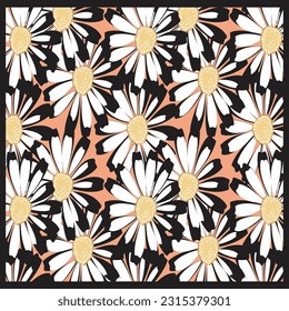 vector abstract square pattern, silk scarf design, flower, fashion textile ornament Bandanna shawl, tablecloth fabric print, silk neck scarf, circle, etc.
