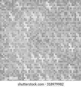 Vector abstract square pixel mosaic. background color