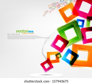 Vector Abstract Squares Background