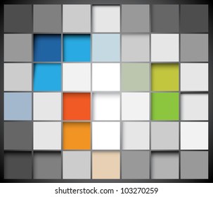 Vector abstract squares background illustration
