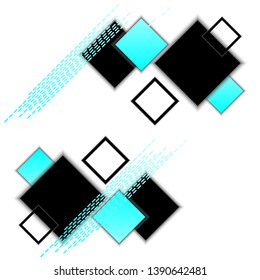 Vector abstract squares background illustration
