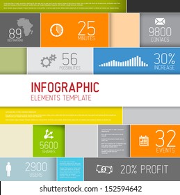 Vector abstract squares background illustration / infographic template with place for your content