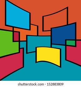 Vector abstract squares  /  background illustration / design abstract /  abstract background squares