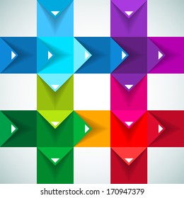 Vector abstract squares background illustration -  EPS10