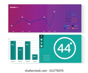 Vector abstract squares background illustration / infographic template with place for your content