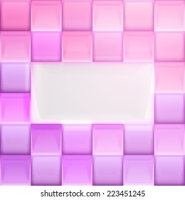 Vector abstract squares colorful background illustration.